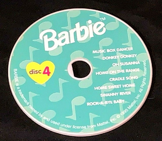 VERY RARE Vintage Mattel 1995 Replacement Barbie Music Toy CD Disc