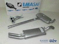 Imasaf Auspuffanlage Komplett für VW Golf 2 1.8 GTI G60 1990-1991 | Flex+Msd+Esd