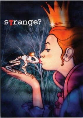 4x6'' TENNET'S SUPER Lager Beer Ad Postcard Princess Frog Skeleton Halloween 2005