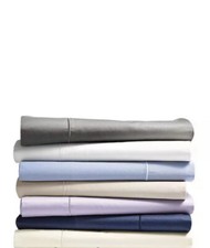 Hudson Park 500TC Pima Sateen Wrinkle-Resistant KING Flat Sheet- Ivory-Brand New