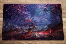 Forest Art Trading Card Game MTG Playmat TCG CCG Mat Free Bag