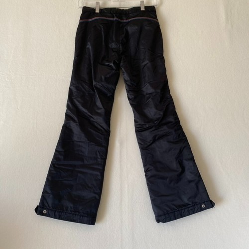 Gap Kids Girls Ski Snow Pants Size 12 R Black Flare Adjustable Warm Fleece Lined - Picture 2 of 11