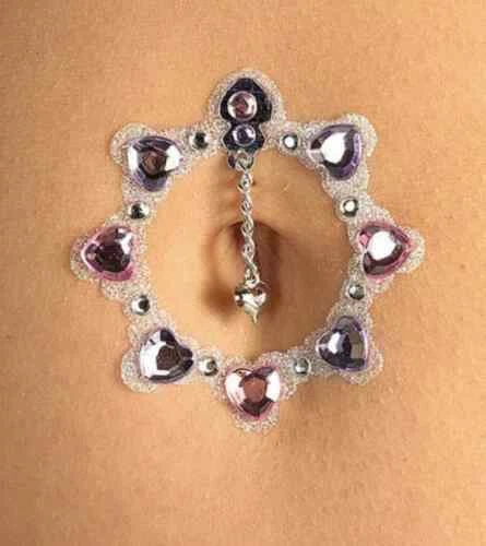 Joya del ombligo cuerpo princesa bailarina Halloween disfraz accesorio Foto 2 de 2