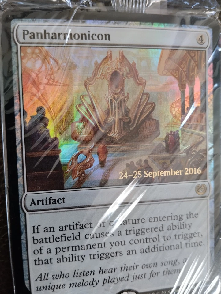 MTG PANHARMONICON FOIL ENG NM Prerelease Promo Kaladesh 2016 SEALED! - Image 2 of 4