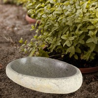 VogelträNke TräNke Vogelbad Schale Naturstein FüR Den Garten Bis Ca. 35 Cm S1