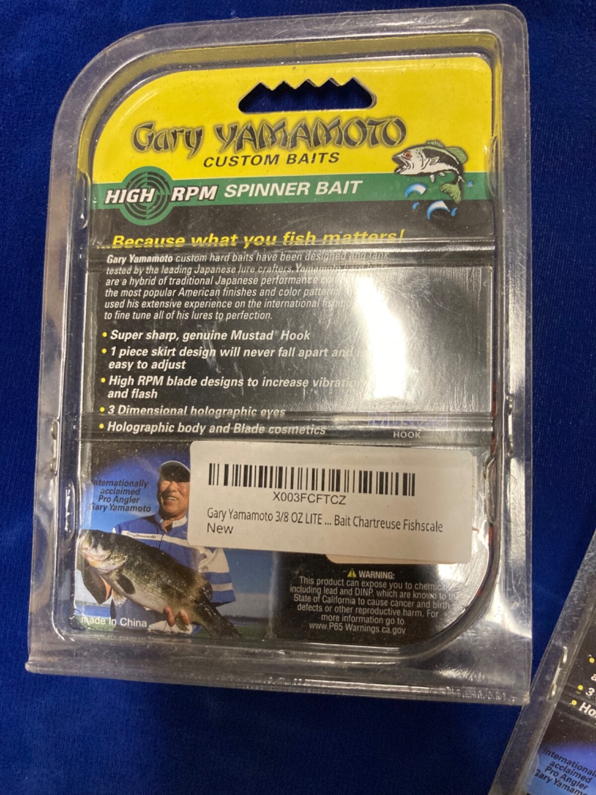Lot OF 4 Gary Yamamoto Spinnerbait 3/8 OZ  CHARTREUSE FISHSCALE - Image 3