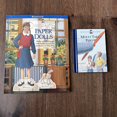 American Girls Molly's Paper Dolls- Paperback - And Molly Takes Flight Book