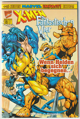  MARVEL CROSSOVER #18 X-Men/Fantastischen Vier, Marvel 2000 COMICHEFT TOP Z1
