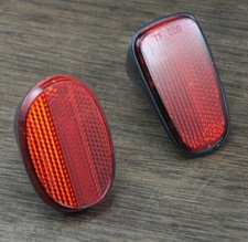 Red Angled Fender REFLECTOR Vintage Schwinn Raleigh Touring Bike Cruiser Bicycle