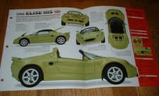 1999 Lotus Elise 111s Spec Sheet Brochure Photo Poster Print 99 00 Iiis 111 S 3 1999 Lotus Elise 111s Spec Sheet Brochure Photo Poster Print 99 00 Iiis 111 S 3