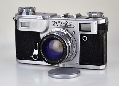 1975 SOVIET USSR Kiev 4A Film Camera + Jupiter-8M Lens (2) | 35 mm