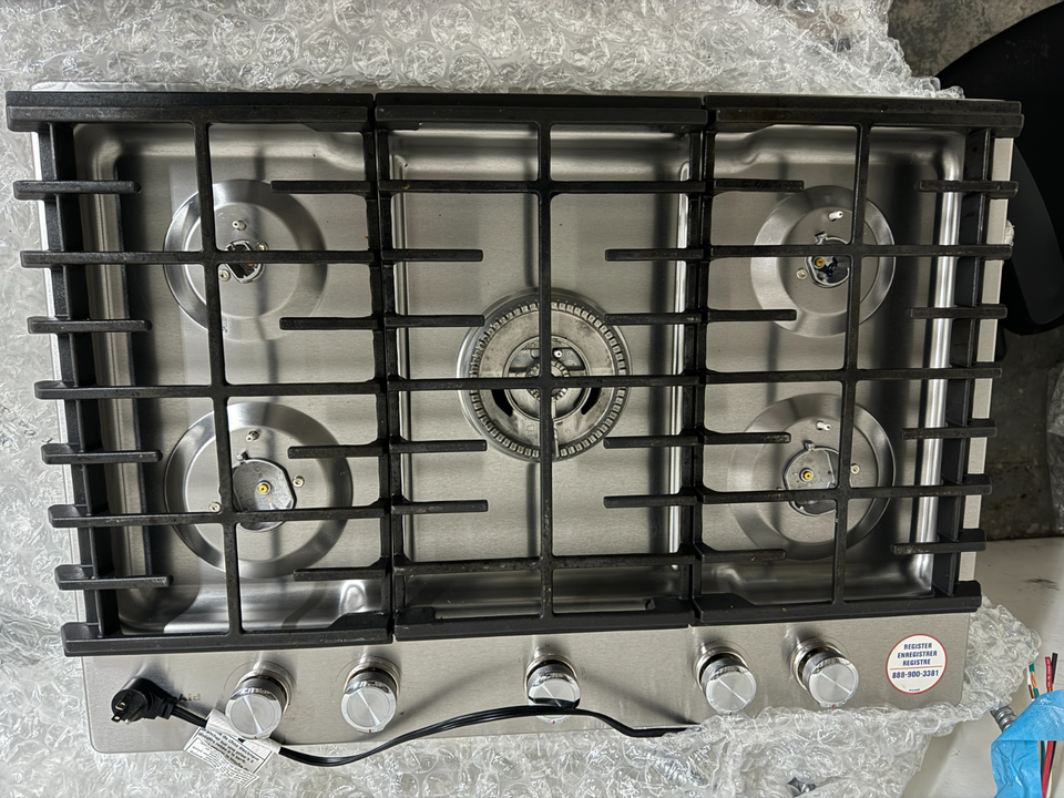 KitchenAid KCGS550ESS 30 Inch Gas Cooktop with 5 Sealed Burners Stainless Steel eBay