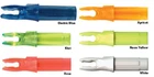 Bohning Blazer Double Lock Nock 25 pk Apricot Blue Kiwi White Yellow Rose Arrow