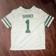 New York Jets Gardner #1 NFL Football Jersey White Green