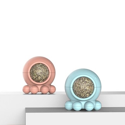 Catnip Ball Cat Lick Spherical Kitty Catnip Roller 360° drehbarer