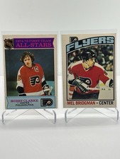 1974-75 O-Pee-Chee Bobby Clarke All-Stars + Mel Bridgman Flyers Lot 2