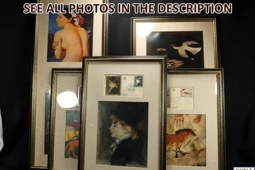 NobleSpirit (BHS) France Art Themed FDC & Prints in 6x Frames