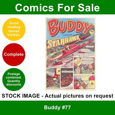 Buddy #77 comic 31 July 1982 VG/VG+ DC Thomson - Peter Davidson