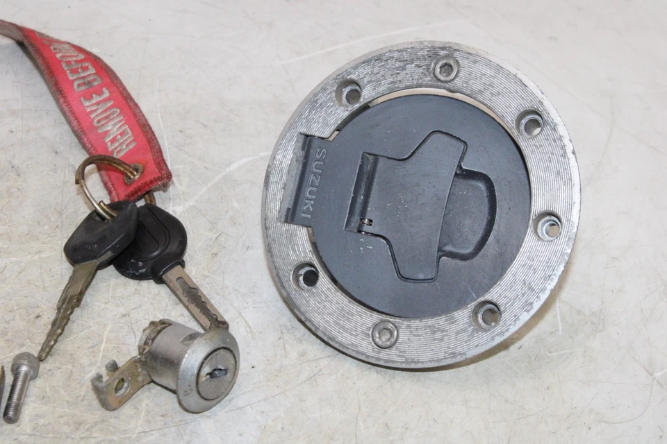 Suzuki GSXR 750 2000 juego OEM con tapa de gas y cerradura de asiento con llave Foto 2 de 4