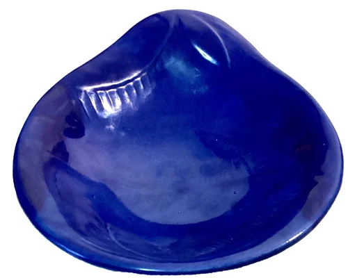 Vintage Cobalt Blue Red Wing Pottery dish. Serving. 7x5.5x1.5”