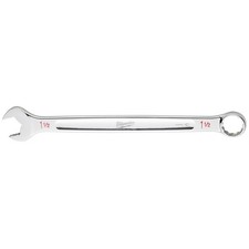 Milwaukee Tool 1-1/2" SAE Combination Wrench, 12-Point, Steel, Chrome, Ergonomic