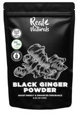 Real Naturals Black Ginger Powder kaempferia parviflora Energy  Stamina 2.65 Oz
