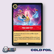 You Can Fly 131/204 Cold Foil Uncommon Rise of the Floodborn LP Disney Lorcana