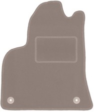 Fahrermatte Fußmatten Automatten Velours Beige für Peugeot 3008 I 2009-2016