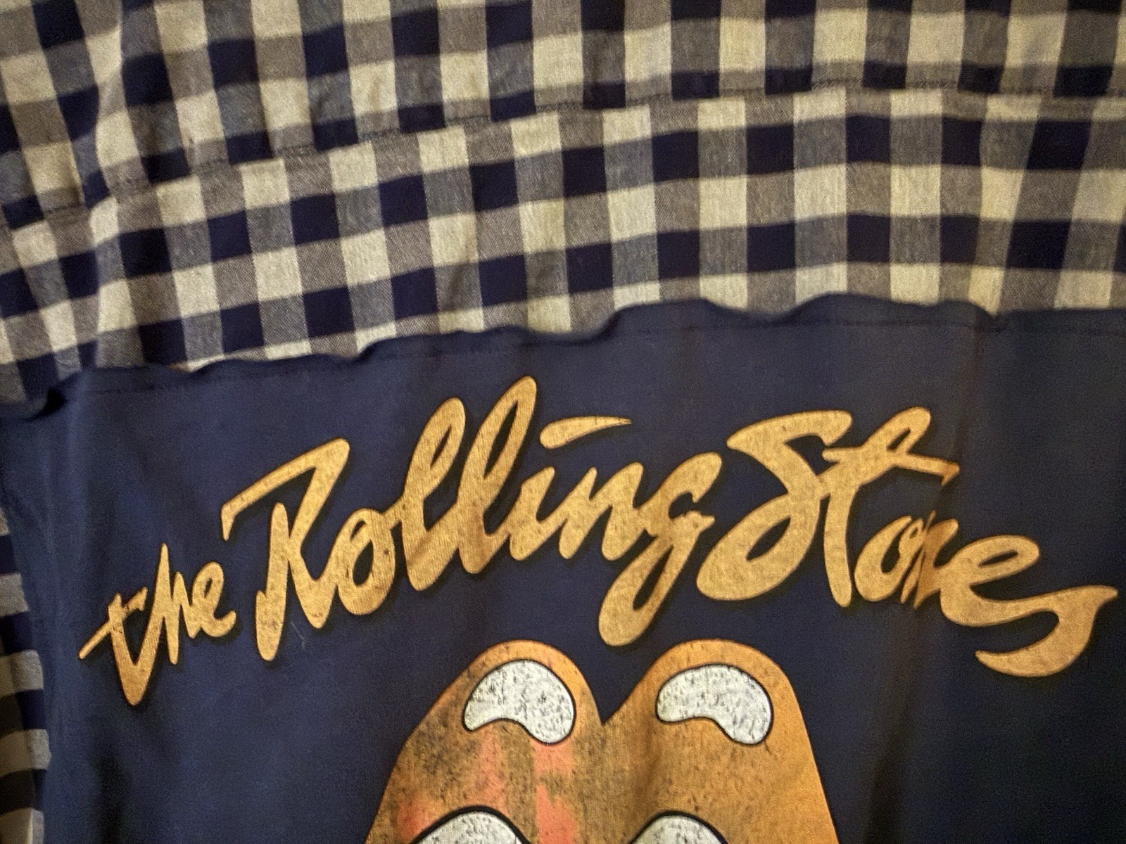 Upcycled Distressed Lightly Bleached Flannel Roll… - image 3