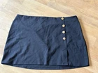 BNWT Monsoon Rita ponte wrap skirt black Size 24