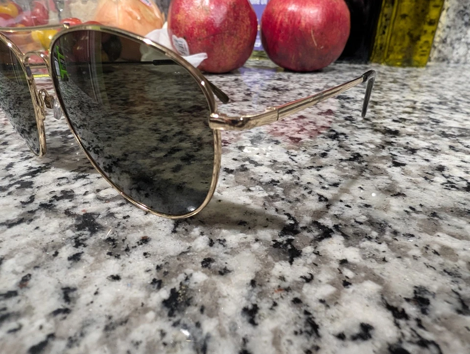 Gafas de sol vintage doradas aviador piloto ¡como nuevas! Foto 4 de 4