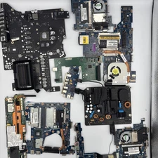 Lot of 9 Computer Motherboards PSUs Misc PC Cars Parts, Repair, Gold Recovery