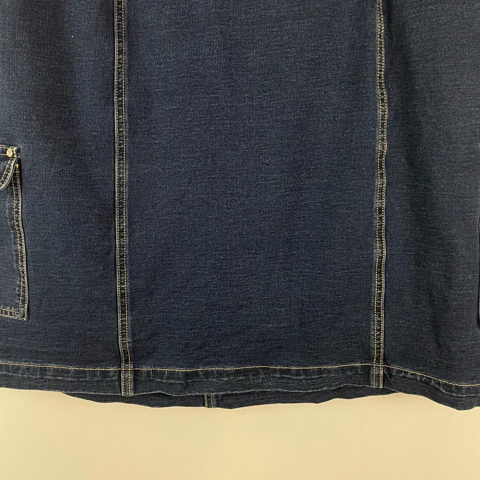 Pantalón Corto Carga Quacker Factory Dreamjeannes Talla 1X Azul Pull On Foto 3 de 4