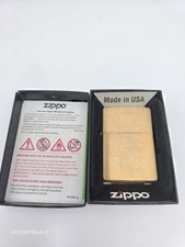 Zippo Armor Brushed Brass Windproof Lighter Genuine Heavy Wall Made in USA