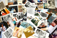 445 Vintage Photo Lot 1940s-1990s 3 LBS Snapshots Random Found Color B W