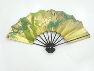 19787# JAPANESE KIMONO / MAI OUGI (FOLDING FAN FOR DANCE)