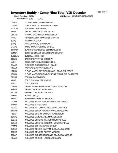 Automatic Transmission 6 Speed 3.5L FWD Fits 11-13 EDGE 2594502 Foto 2 de 4