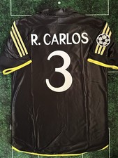 Real Madrid Roberto Carlos 99/00 Retro Throwback Reissue Player Fit XXL Jersey