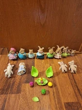 Lot of 13 Vintage 1985 Epoch Calico Critters Sylvanian Families Animal Figures