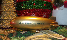 HESS TOY TRUCK BLIMP GOLD 50TH ANNIVERSARY CUSTOM DESIGN- amerada 2025 gift idea