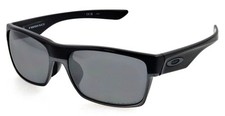 New OAKLEY TwoFace OO9256-06 60mm Glossy Black Gray P Sunglasses USA Unisex