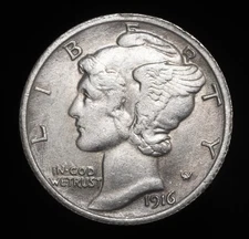 1916-D 10 Cent Coin Exonumía Fantasy Token..