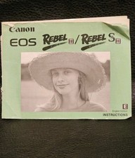 Canon EOS Rebel II  S II Camera Instructions Manual