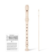 8-Hole Soprano Descant Recorder Baroque Style Kids Music Flute with Cleaning ...