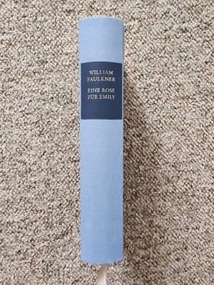  Eine Rose für Emily William Faulkner Buch Klassiker Hellblau Restexemplar