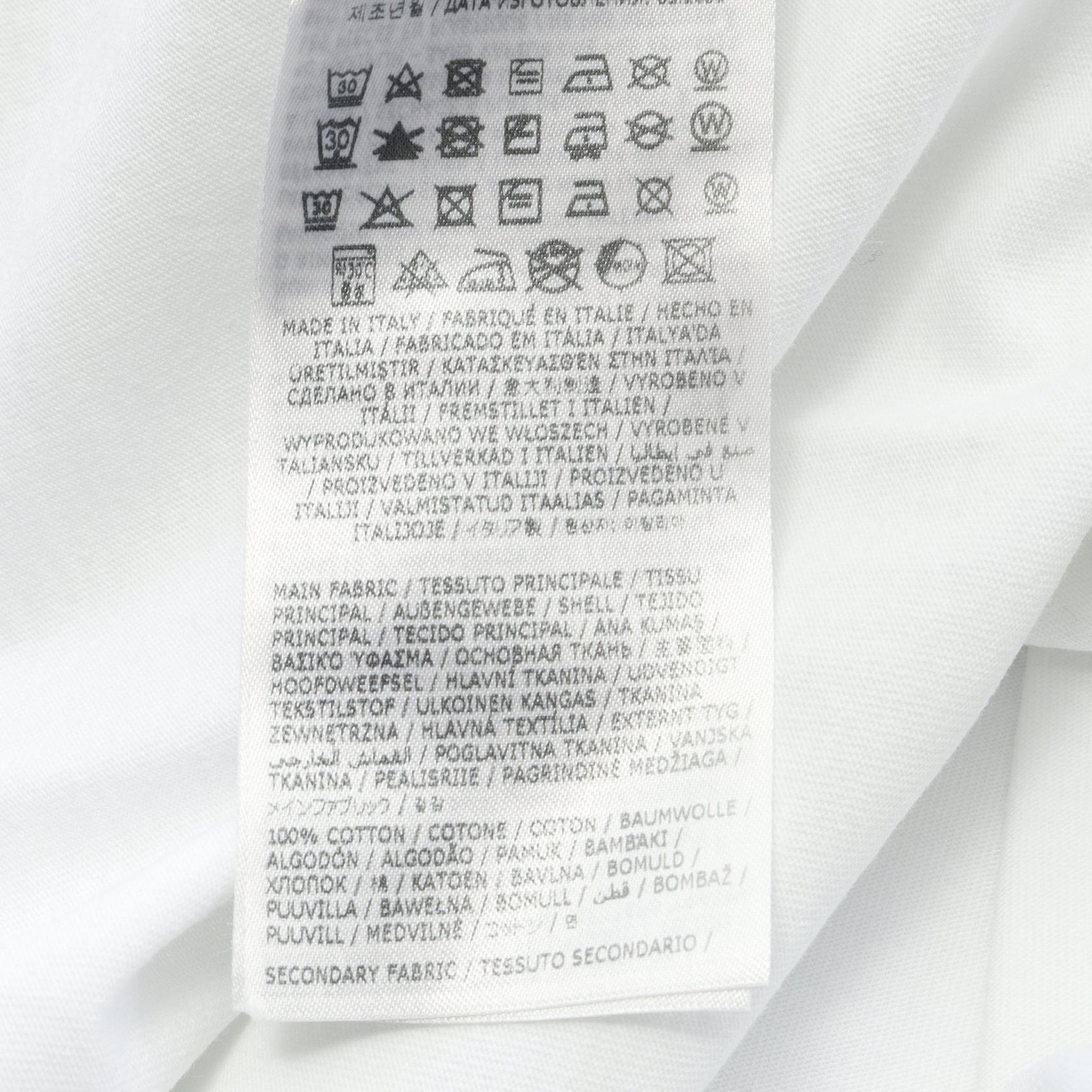 DSQUARED2 T-shirt #L long sleeves S74GD1148S20694100L cotton White NEW mens image 4