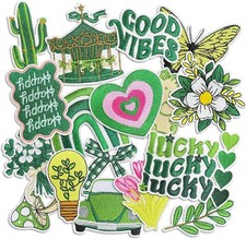 Kawaii Girly Iron On Patches, Cute Embroidery Applique Patches for Clothes 