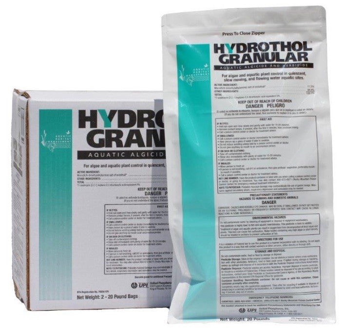 Hydrothol Aquatic Weed Herbicide – 40lbs - Lake & Pond Use