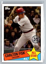 2020 Topps #85AS-27 Carlton Fisk 1985 Topps Baseball 35th Anniversary All-Stars