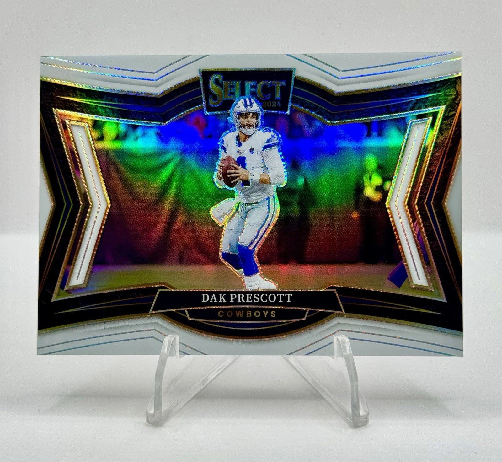 2024 Panini Select DAK PRESCOTT White Prizm COLOR MATCH Field Level Cowboys /35
